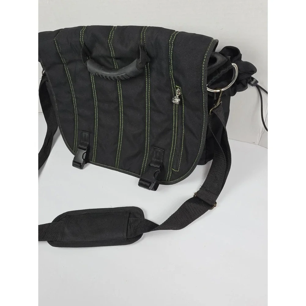 ThinkGeek Bag Of Holding Black Messenger Shoulder Bag Laptop Padded Organizer